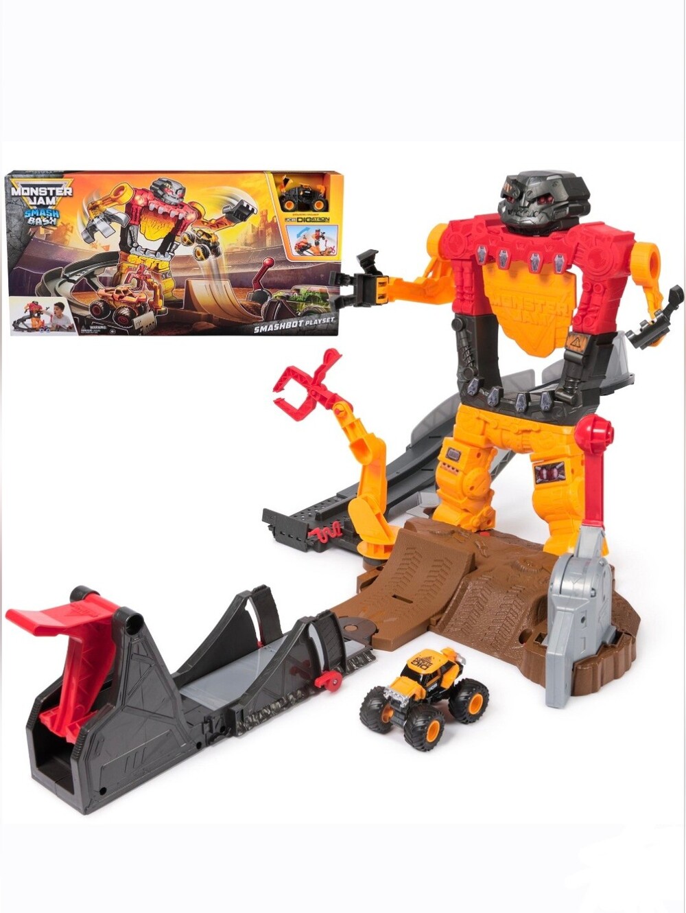 Monster Jam Smashbot Playset - Epic Robot With Exclusive Truck, Kids Toy *NIB*